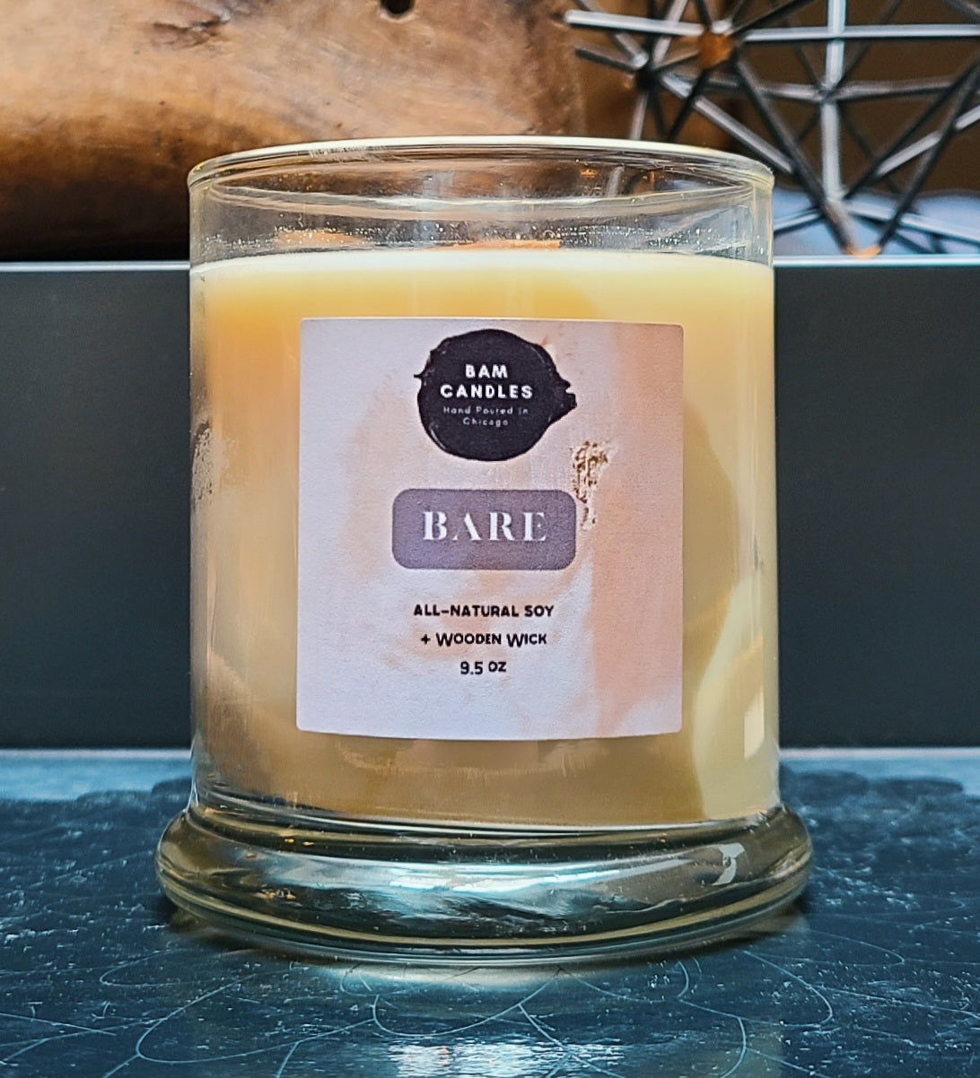 "BARE" *BAM* SOY CANDLE