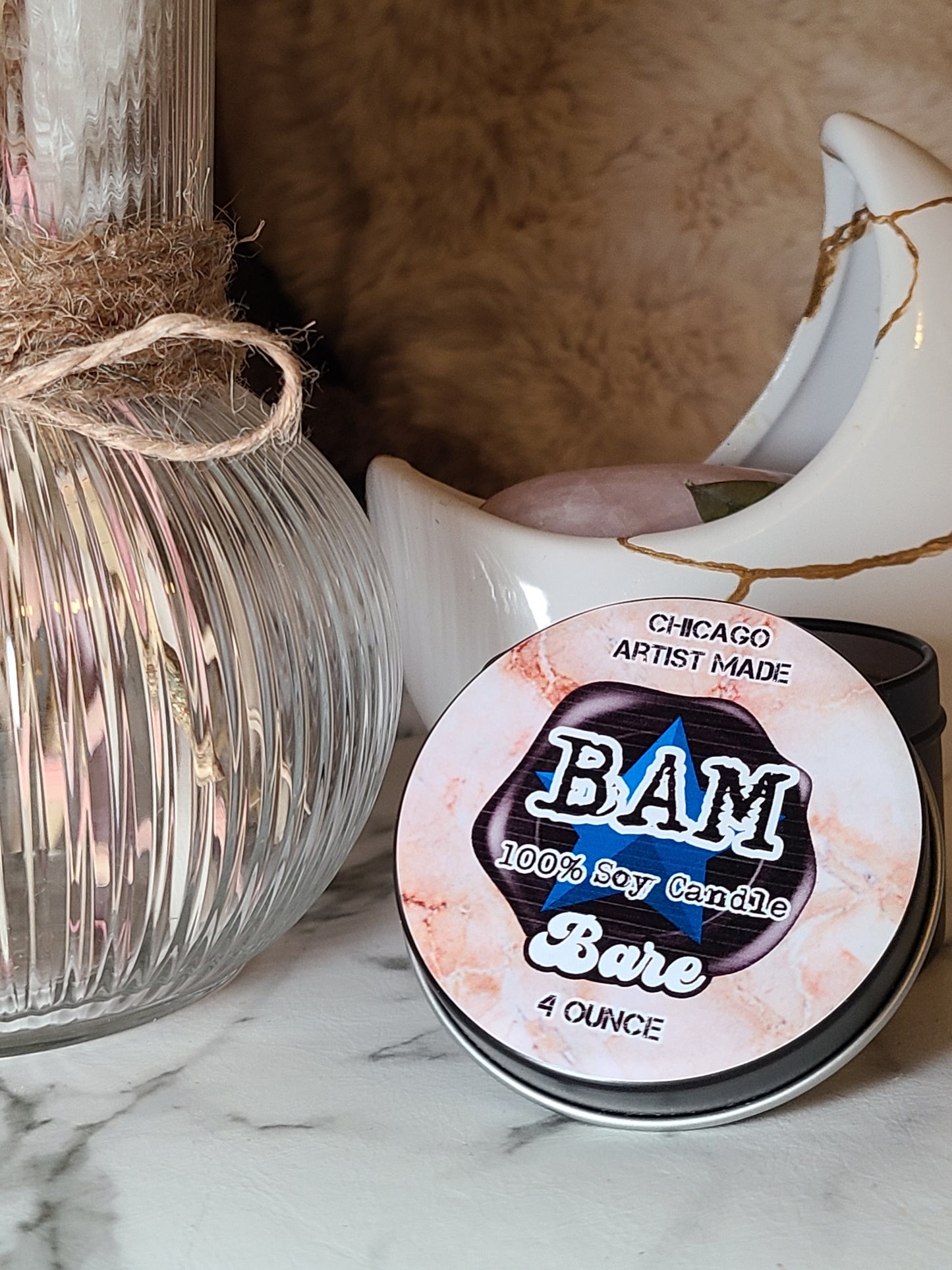 "BARE" *BAM* SOY CANDLE