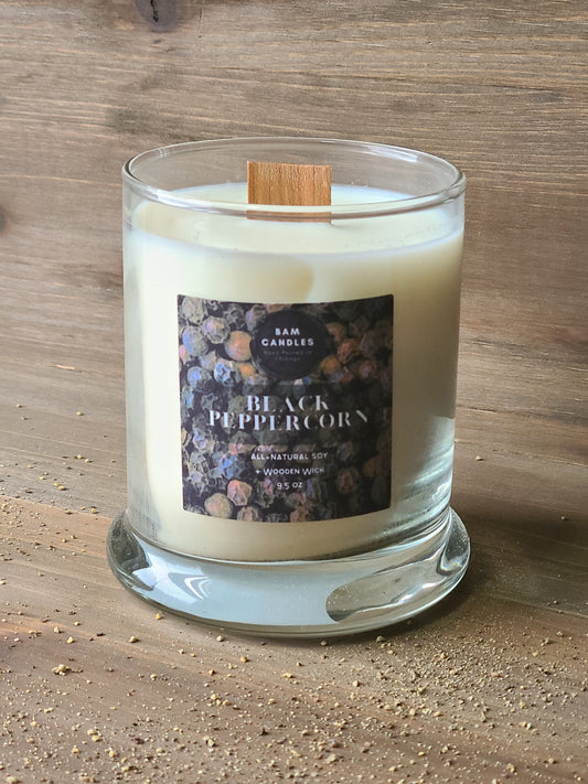 "BLACK PEPPERCORN" *BAM* SOY CANDLE