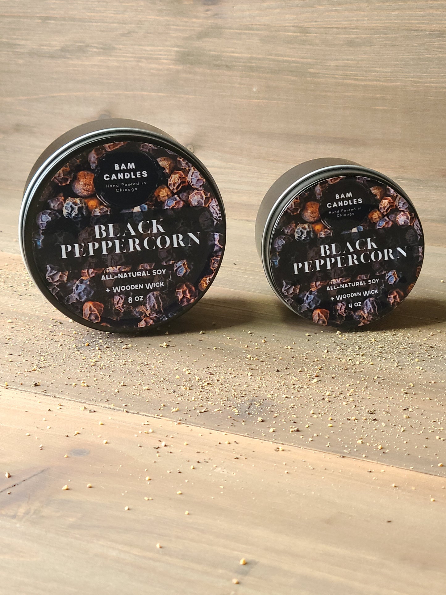 "BLACK PEPPERCORN" *BAM* SOY CANDLE