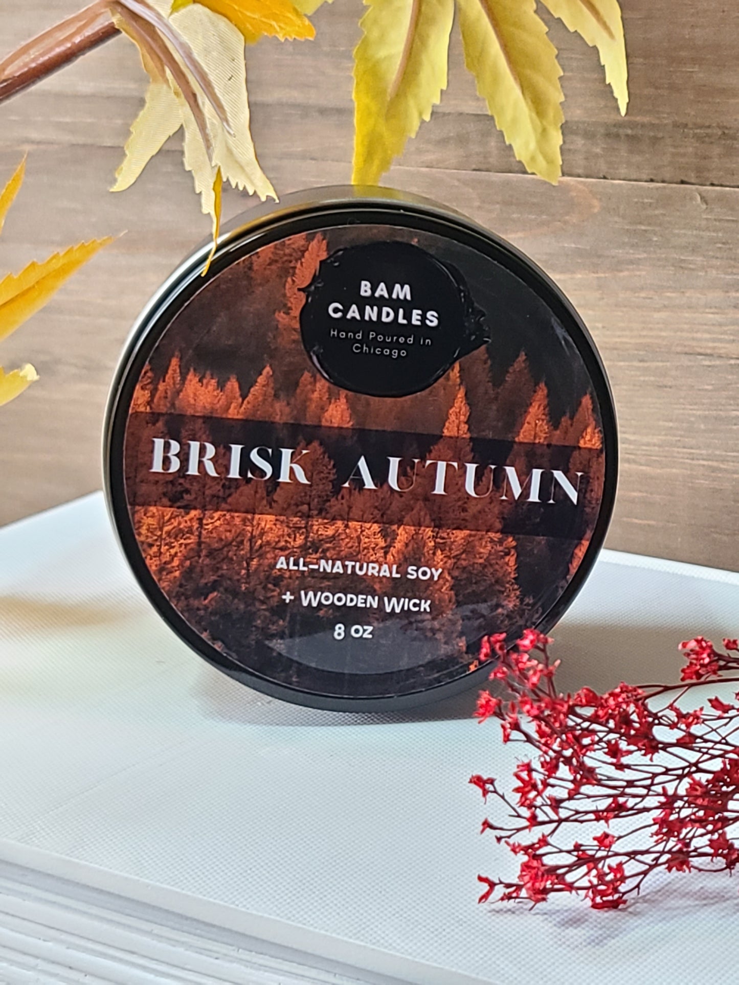 "BRISK AUTUMN" *BAM* SOY CANDLE