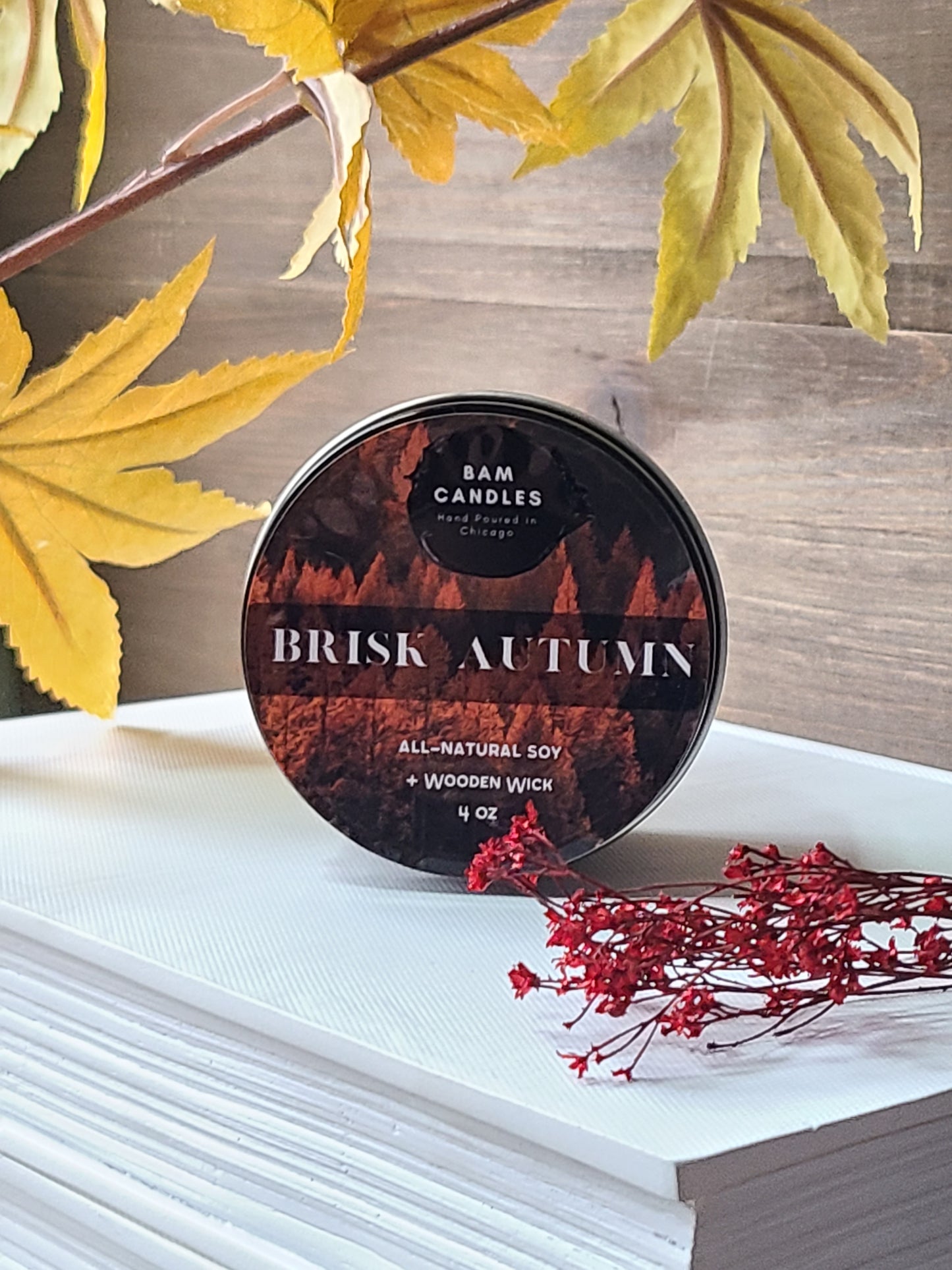 "BRISK AUTUMN" *BAM* SOY CANDLE