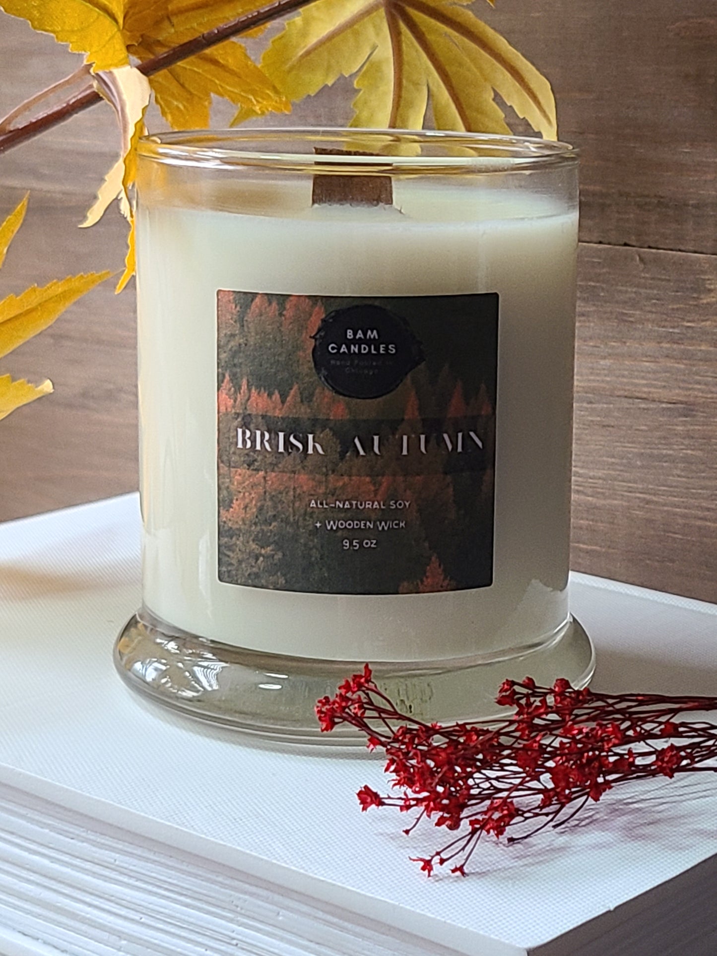 "BRISK AUTUMN" *BAM* SOY CANDLE