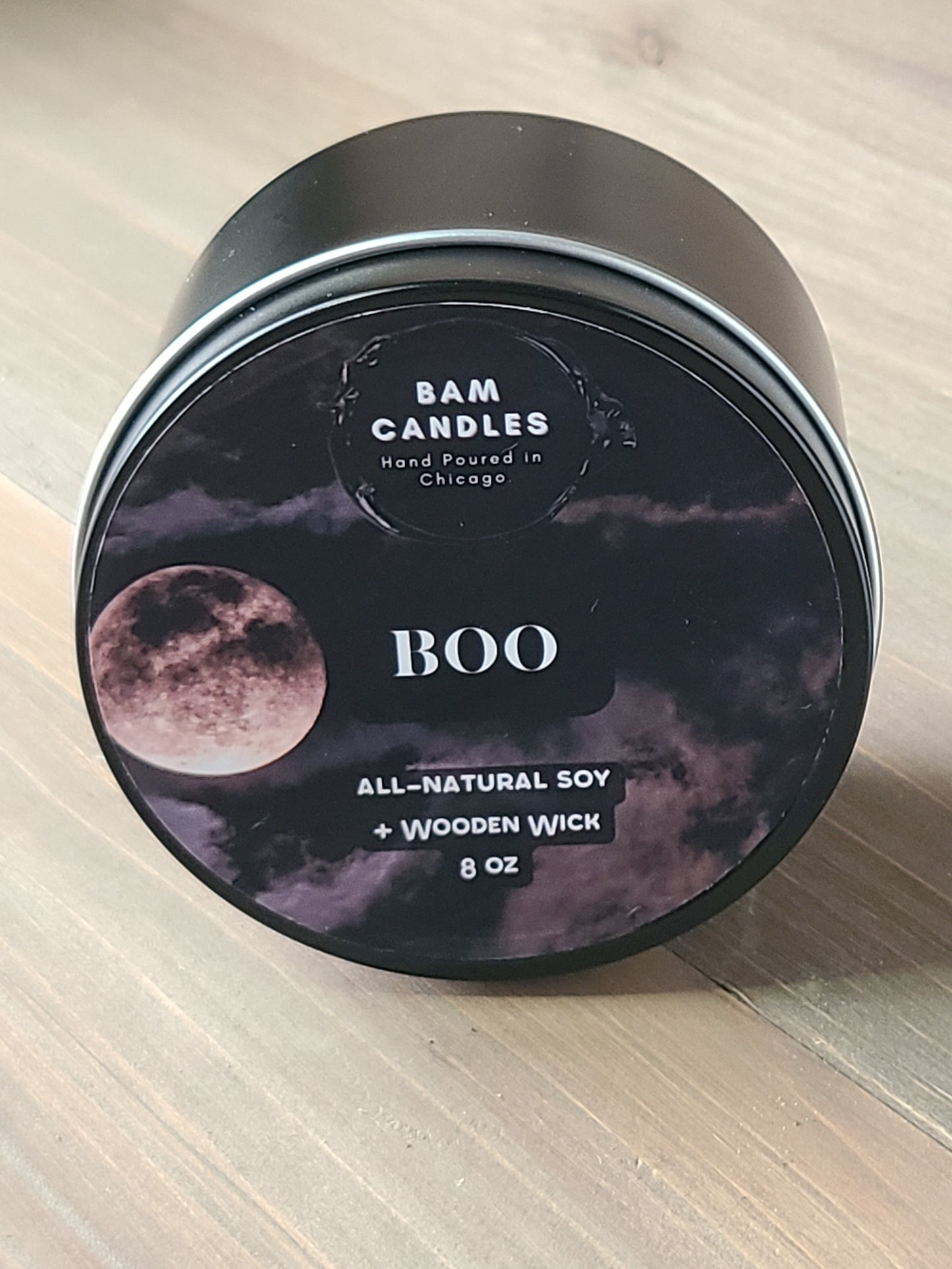 "BOO" *BAM* Halloween Candle