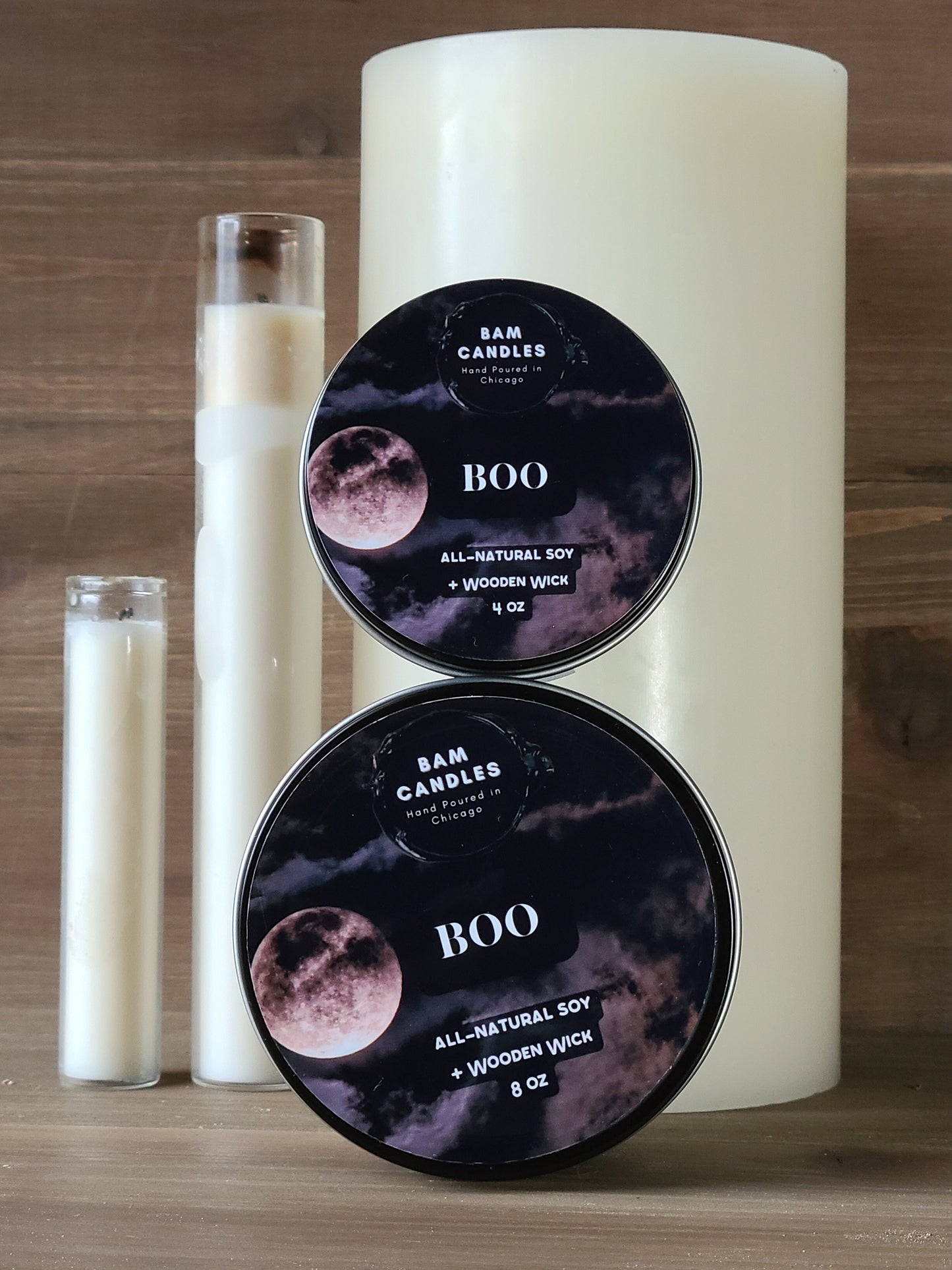 "BOO" *BAM* Halloween Candle