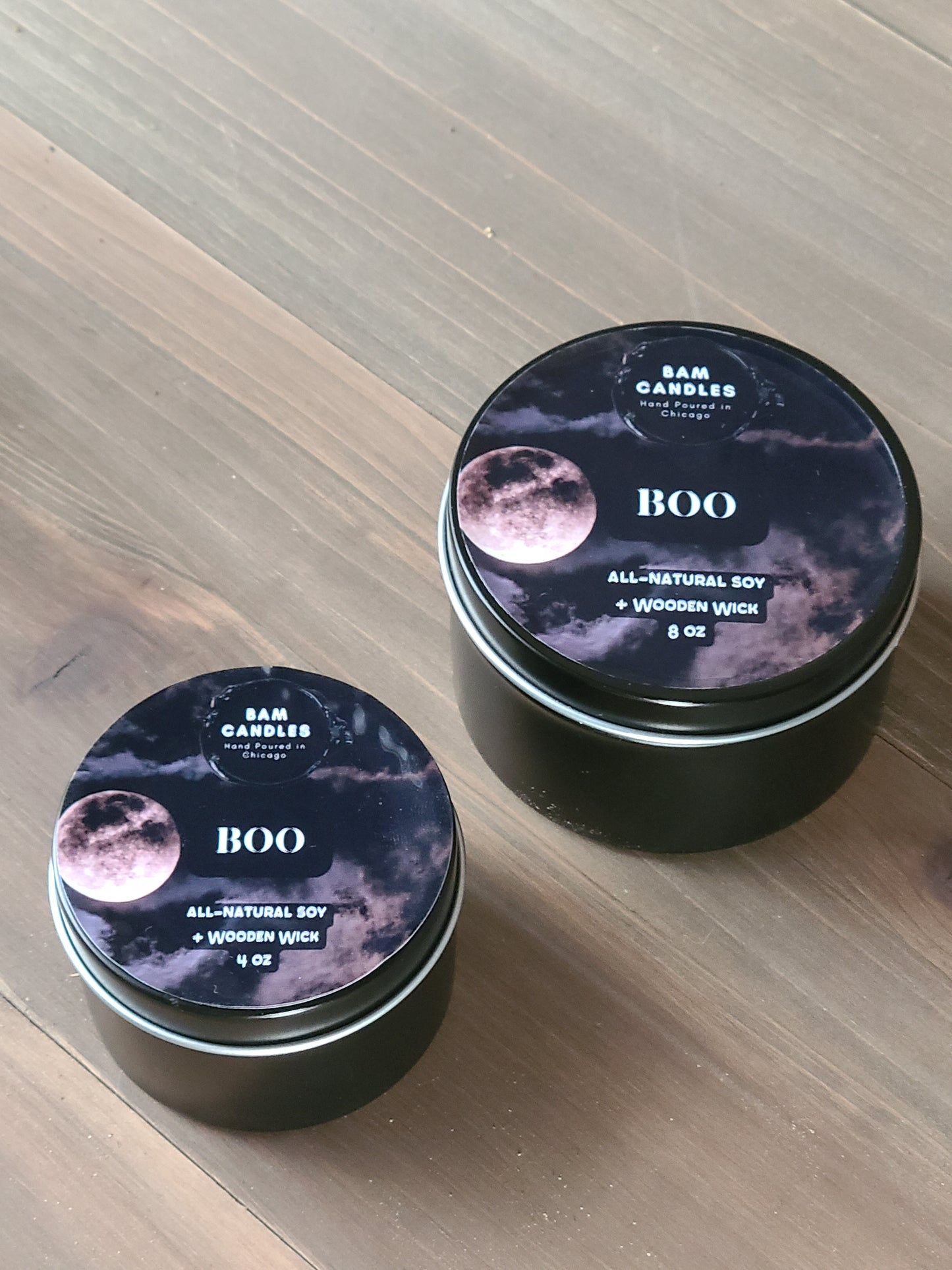 "BOO" *BAM* Halloween Candle