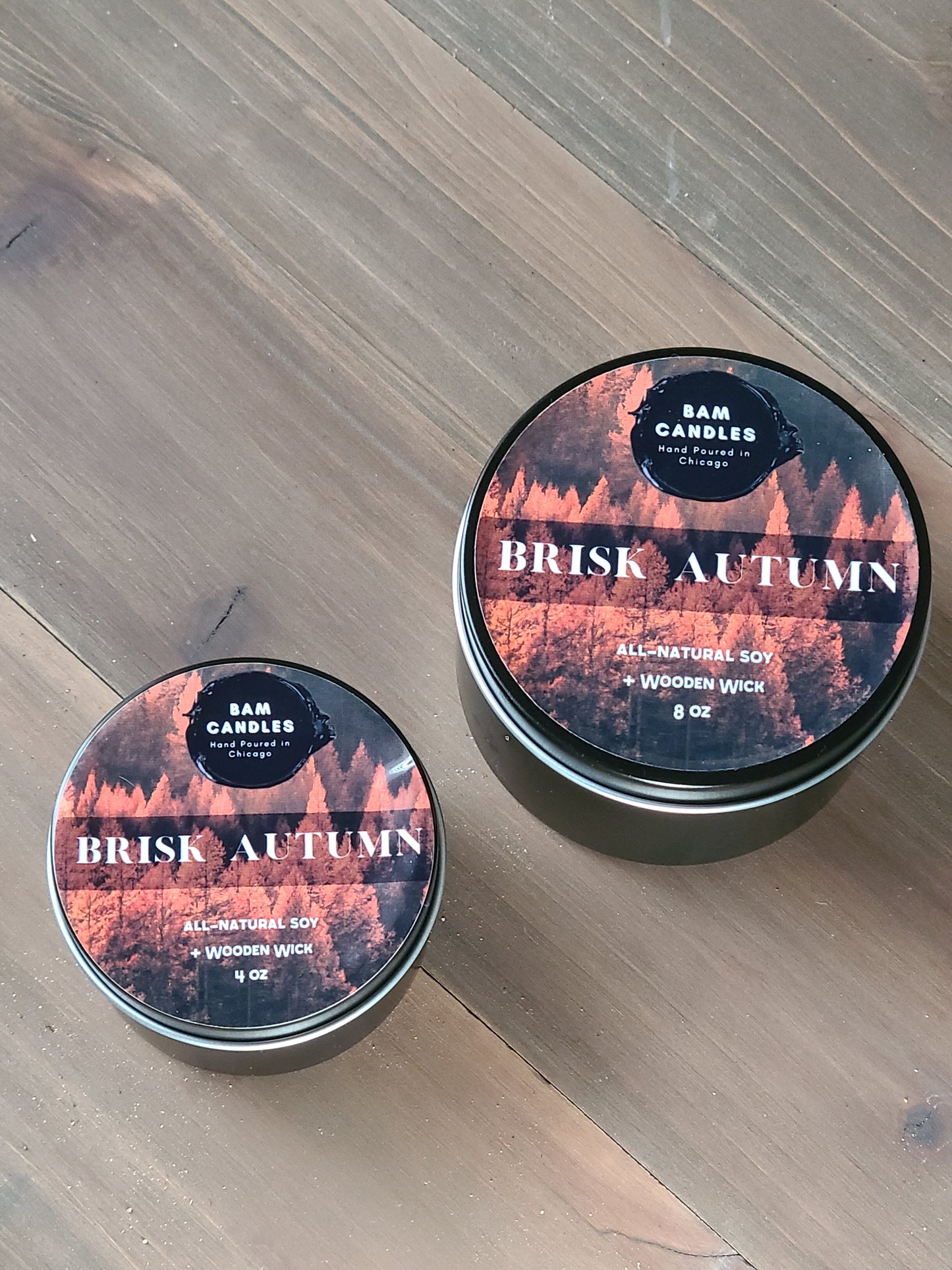 "BRISK AUTUMN" *BAM* SOY CANDLE