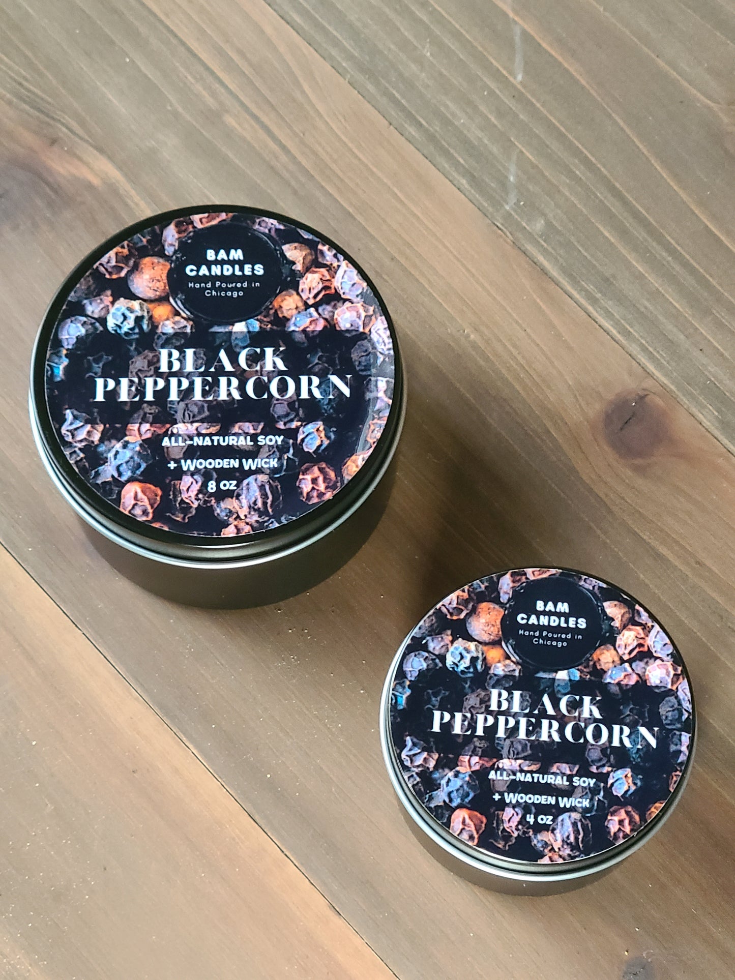 "BLACK PEPPERCORN" *BAM* SOY CANDLE