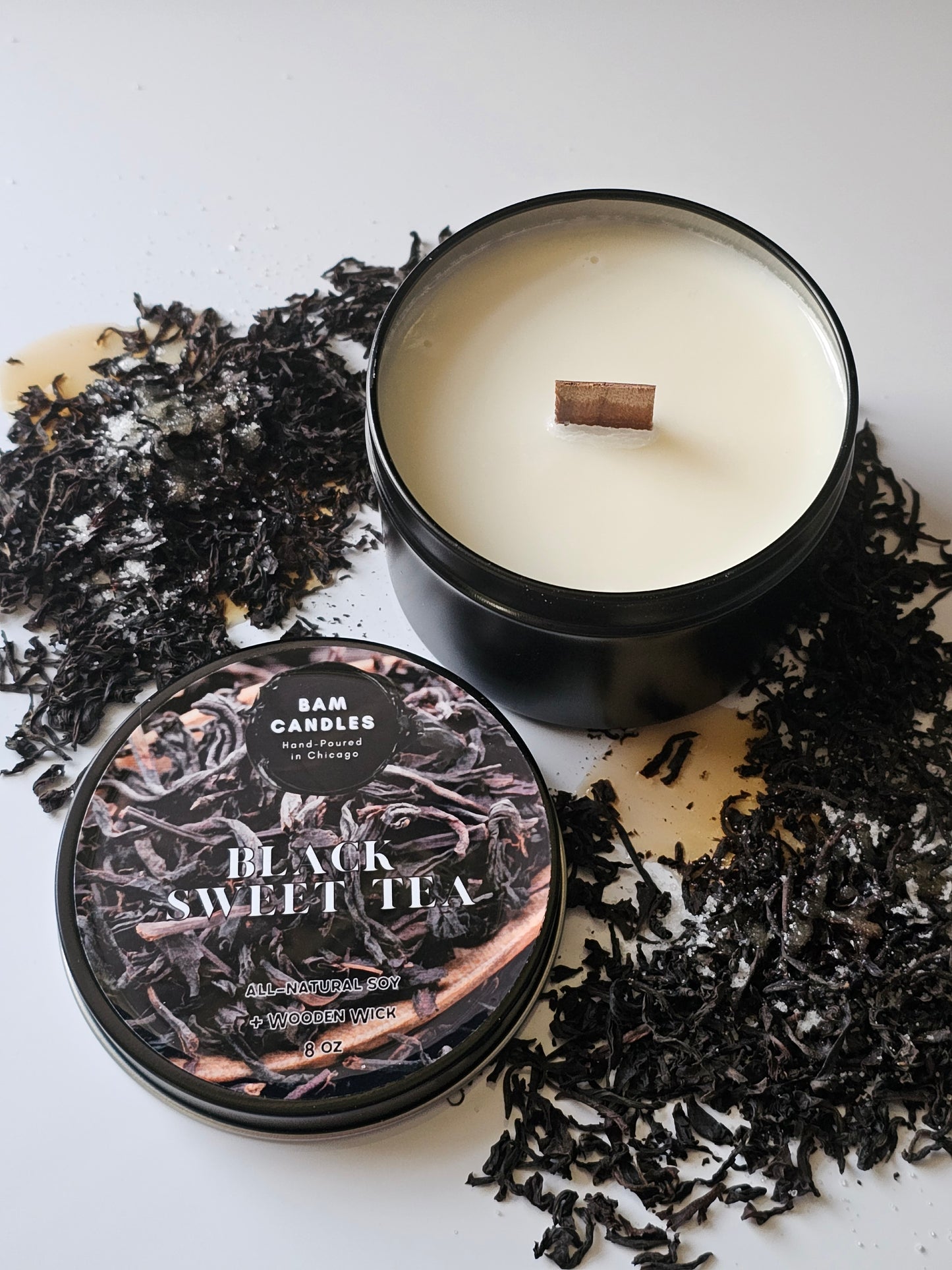 "BLACK SWEET TEA" *BAM* SOY CANDLE