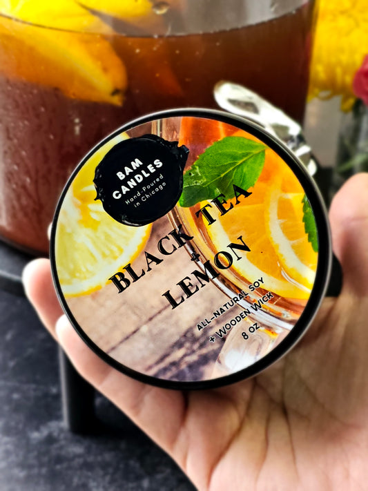 "BLACK TEA + LEMON" *BAM* SOY CANDLE
