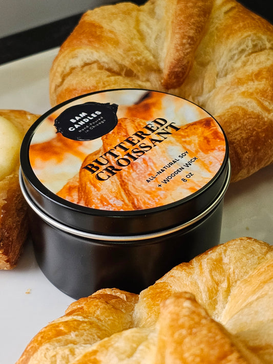 "BUTTERED CROISSANT" *BAM* SOY CANDLE